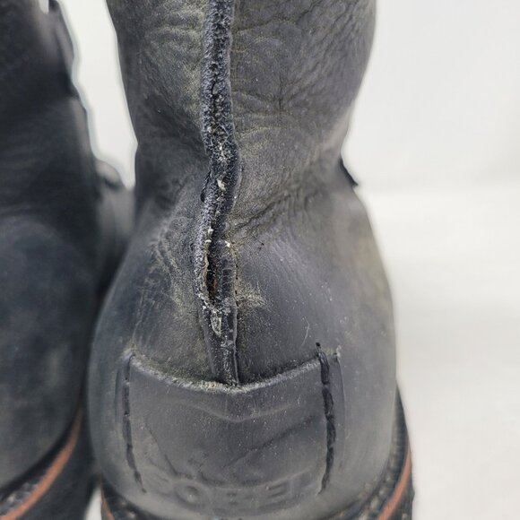 Sorel Mad Boot Mens Size 15 Hi Top Lace Up Gray/Black Leather Combat Charcoal main image 7